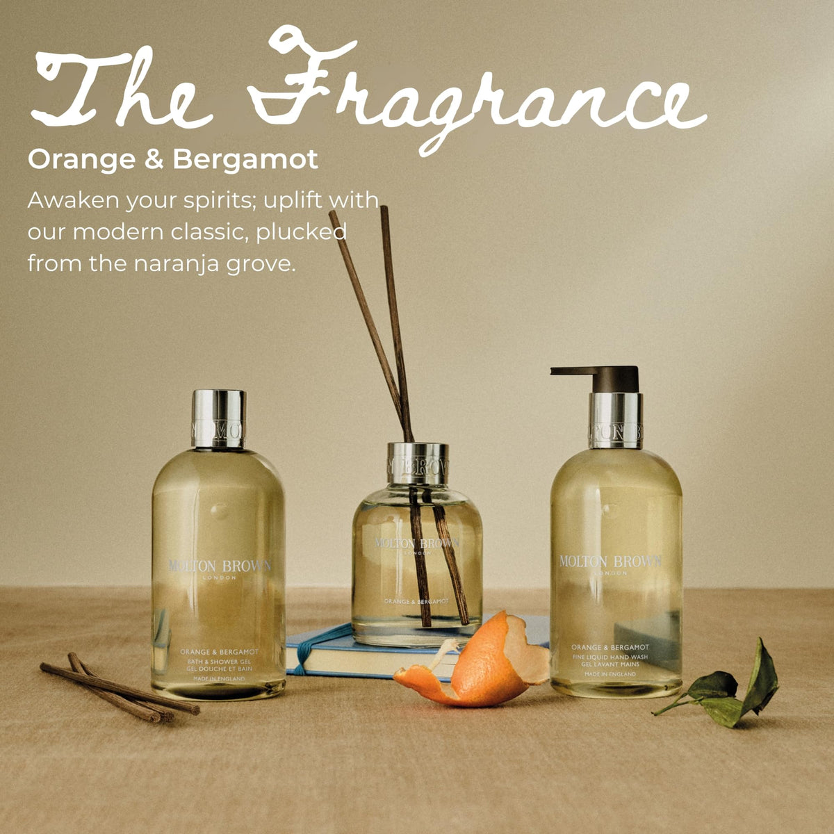 Molton Brown Orange & Bergamot Hand Care Collection, Hand Wash & Lotion Duo