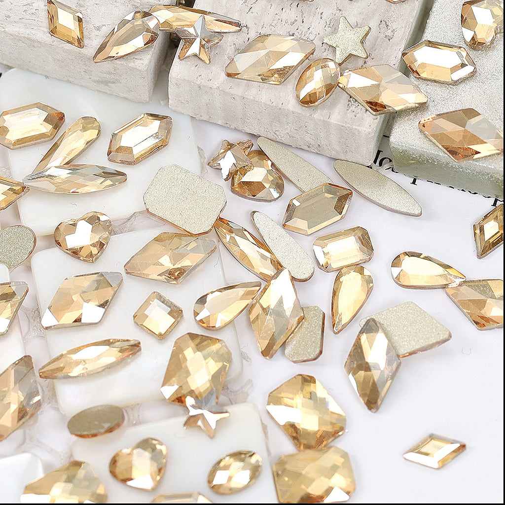 4,880-Piece Nail Rhinestones Set with Multi-Shape Crystal Gems