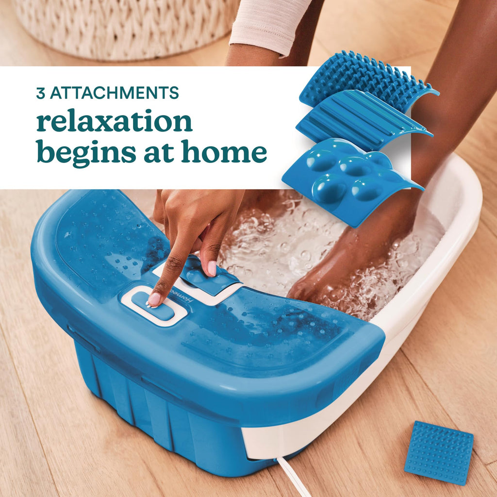 HoMedics Bubble Bliss Deluxe Foot Spa with Heat Maintenance and Bubble Massage