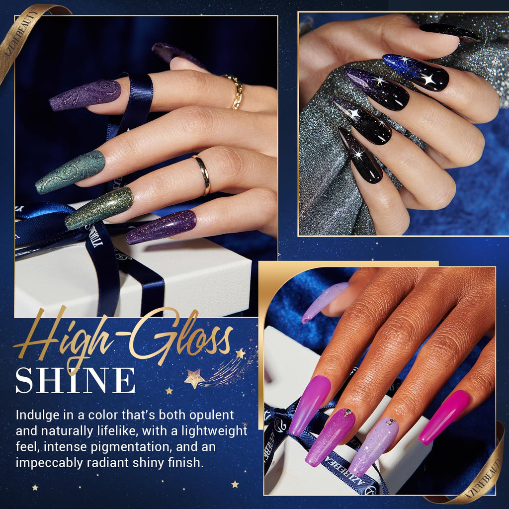AzureBeauty Dip Powder Nail Kit Starter Set with Base, Top Coat and Activator