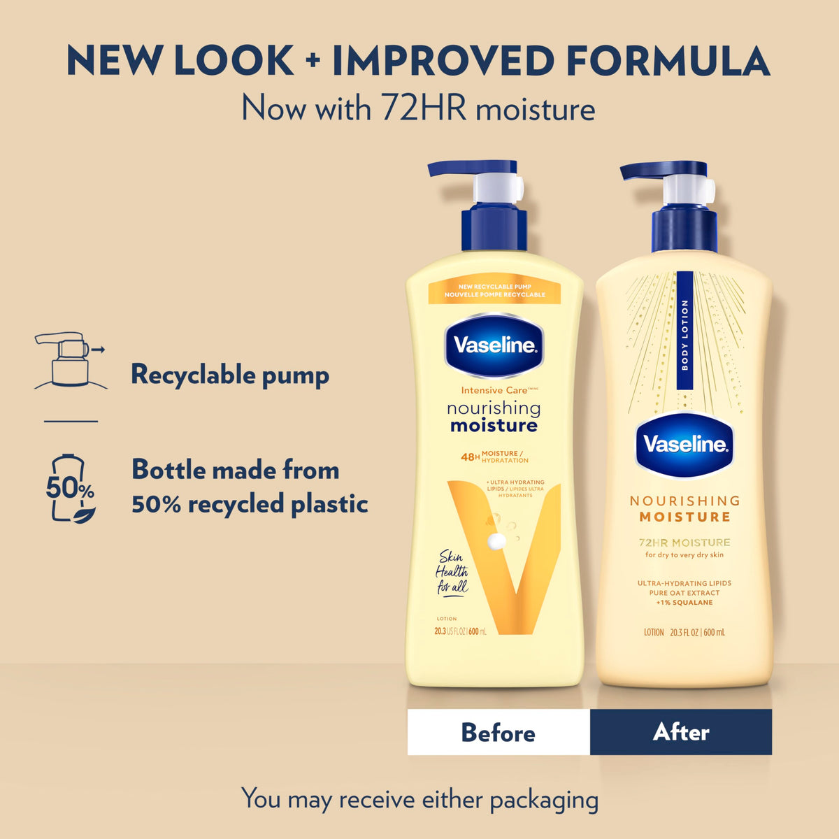 Vaseline Intensive Care Nourishing Moisture Fragranced Body Lotion