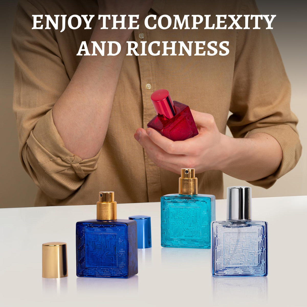NovoGlow Verse Mini 4-Piece Men's Fragrance Gift Set, 25ml Eau de Parfum