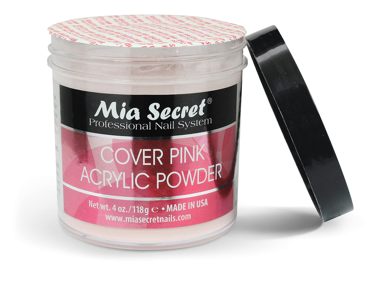 MIA SECRET Cover Pink Nail Acrylic Powder, 4 Ounce