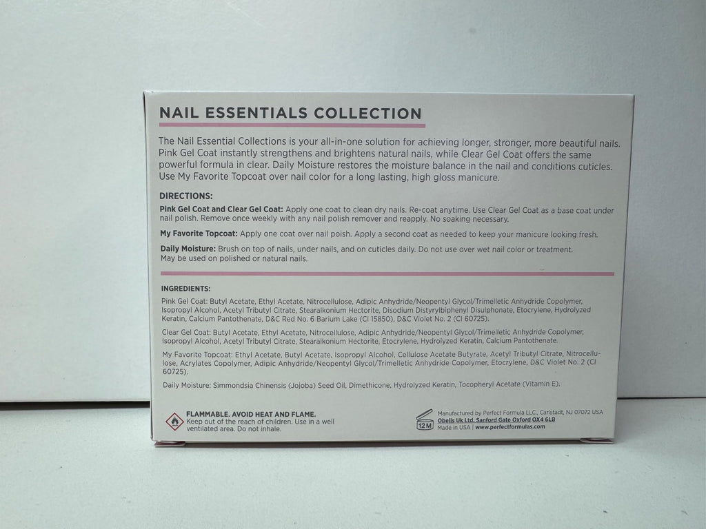 Perfect Formula 4-Piece Keratin Nail Strengthener Treatment Kit
