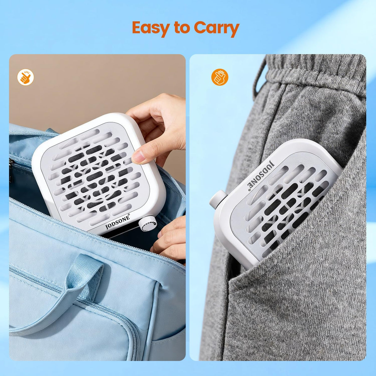 JODSONE Mini Nail Dust Collector with Powerful Suction
