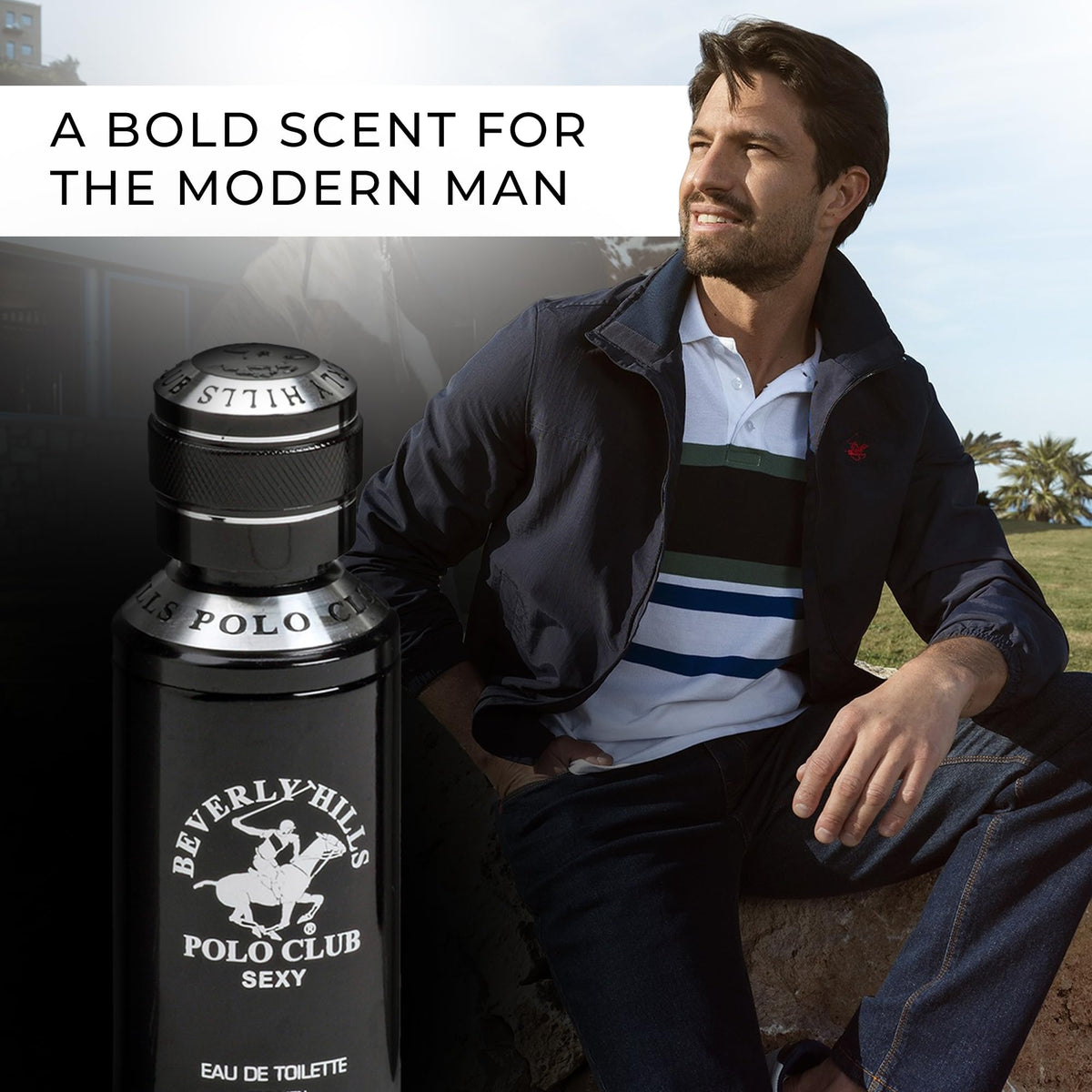 Beverly Hills Polo Club Sexy Men's Eau de Toilette Cologne, Oriental Woody, 100ml