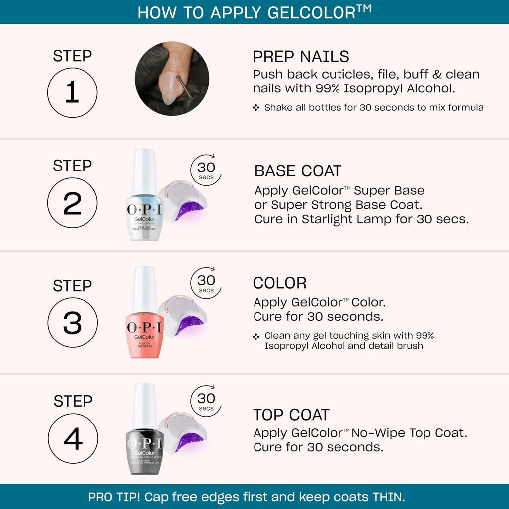 OPI GelColor LED Cure Gel Nail Polish, 0.5 fl oz