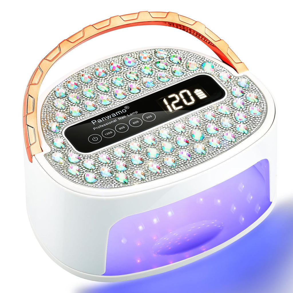 UV LED Nail Lamp, Rechargeable Cordless Gel Polish Dryer with 45 LEDs