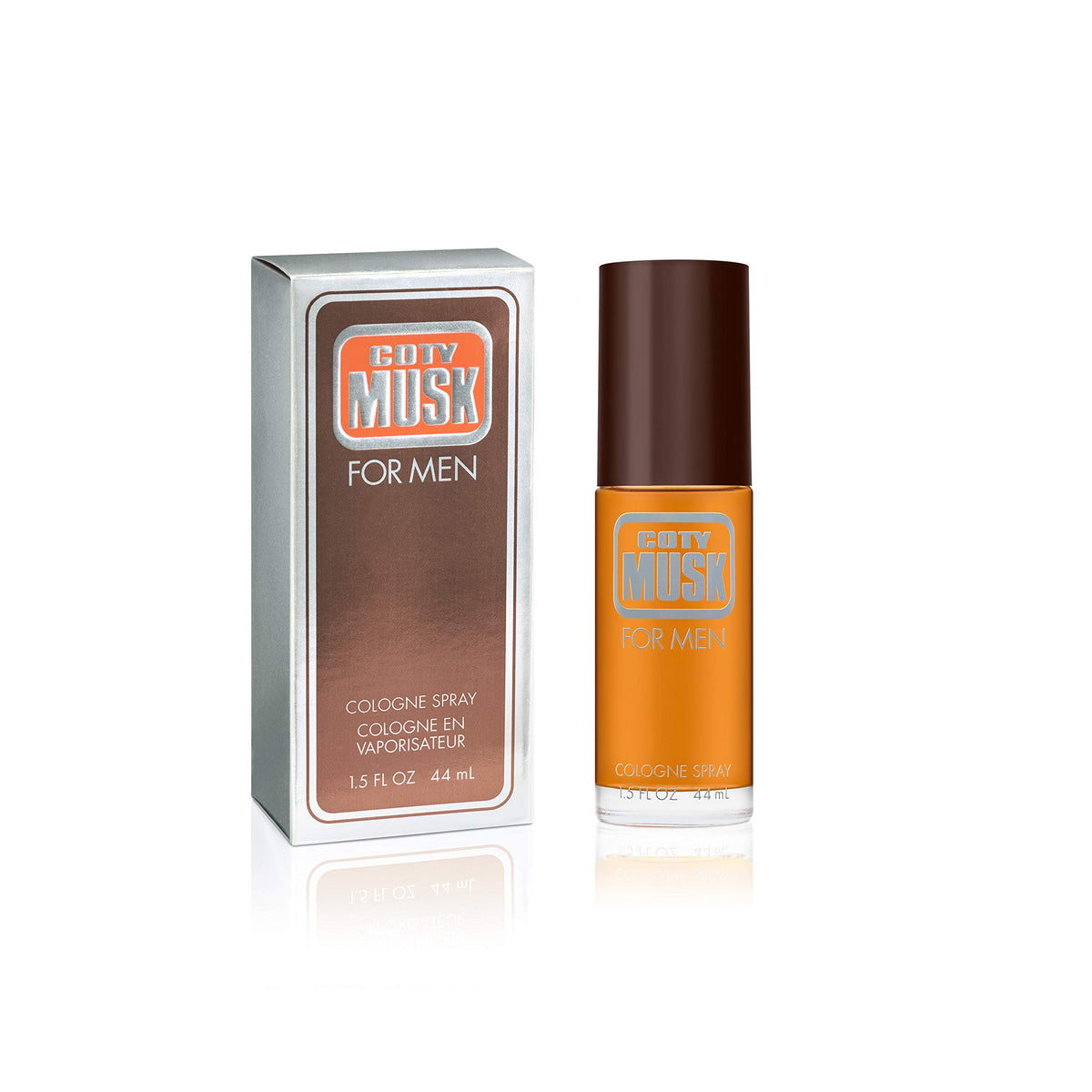 Wild Musk for Men Eau de Cologne Spray, 1.5 Fl Oz, Pack of 2