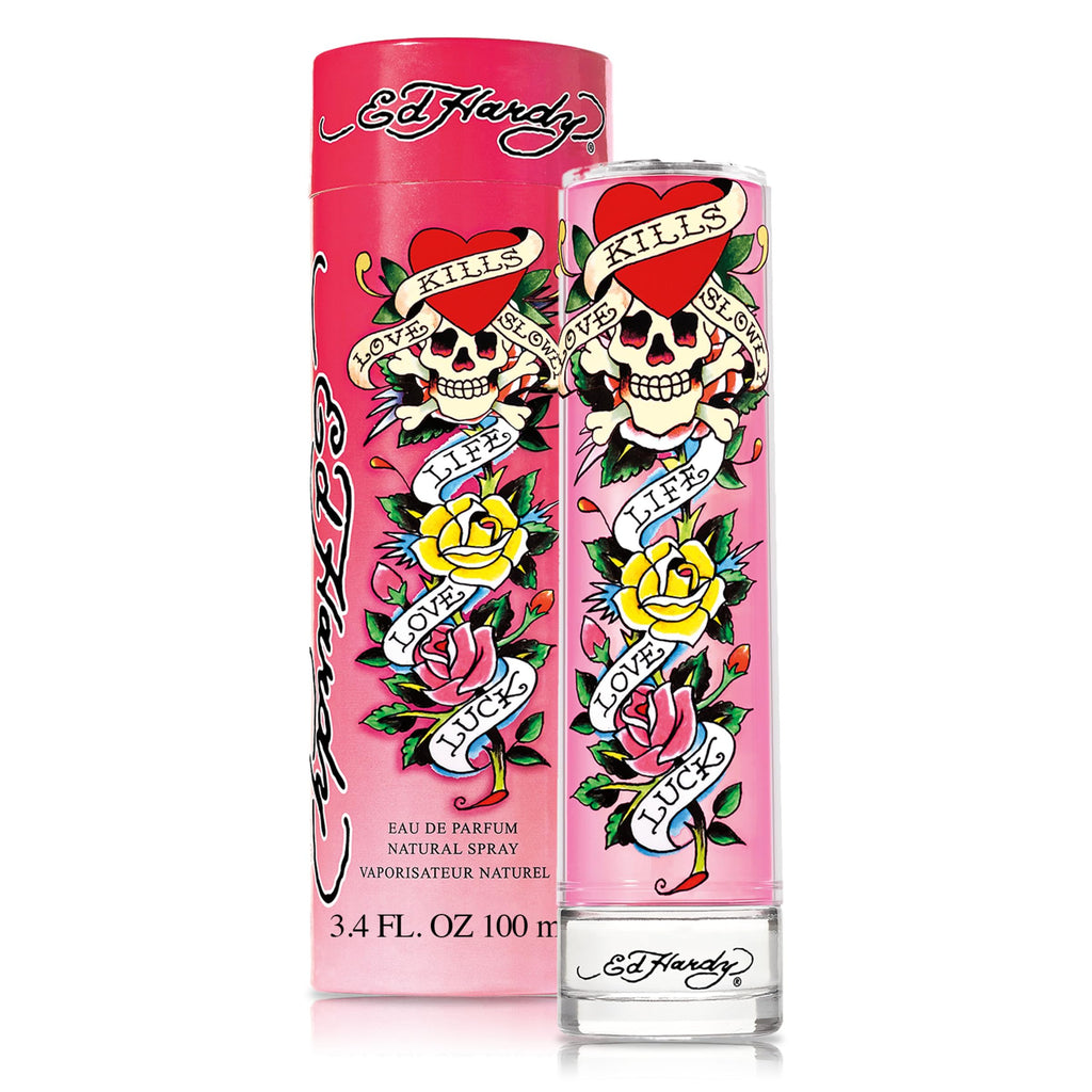 Ed Hardy Eau de Parfum for Women with Mango, Rose and Amber, 3.4 fl oz