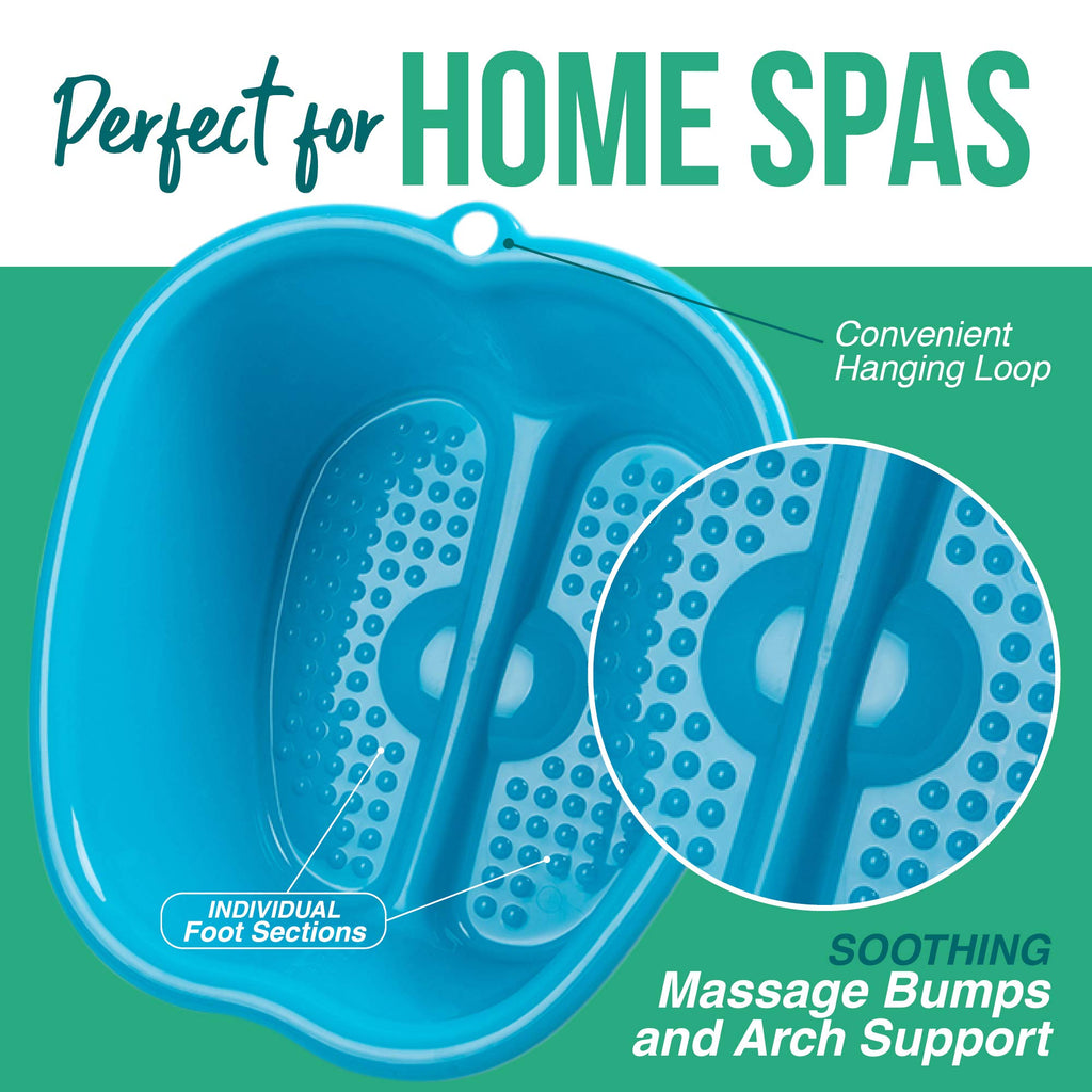 AllSett Health Extra-Large Foot Soaking Bath Basin with Massage Bottom
