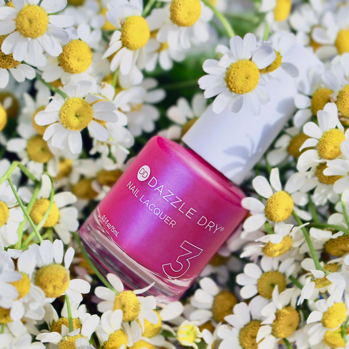 Dazzle Dry Nail Lacquer Step 3 – Beloved Hot Pink Shimmer
