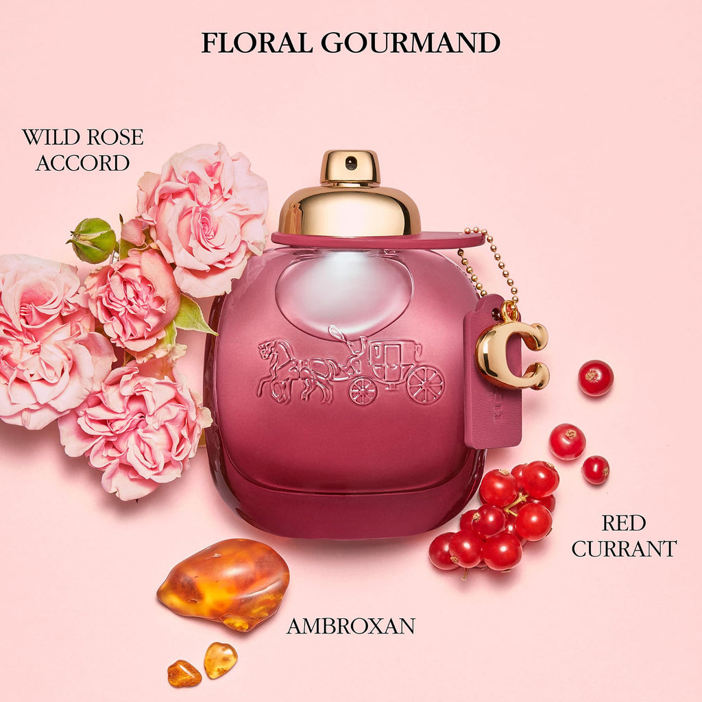 Coach Wild Rose Eau de Parfum Women's Floral Gourmand Fragrance