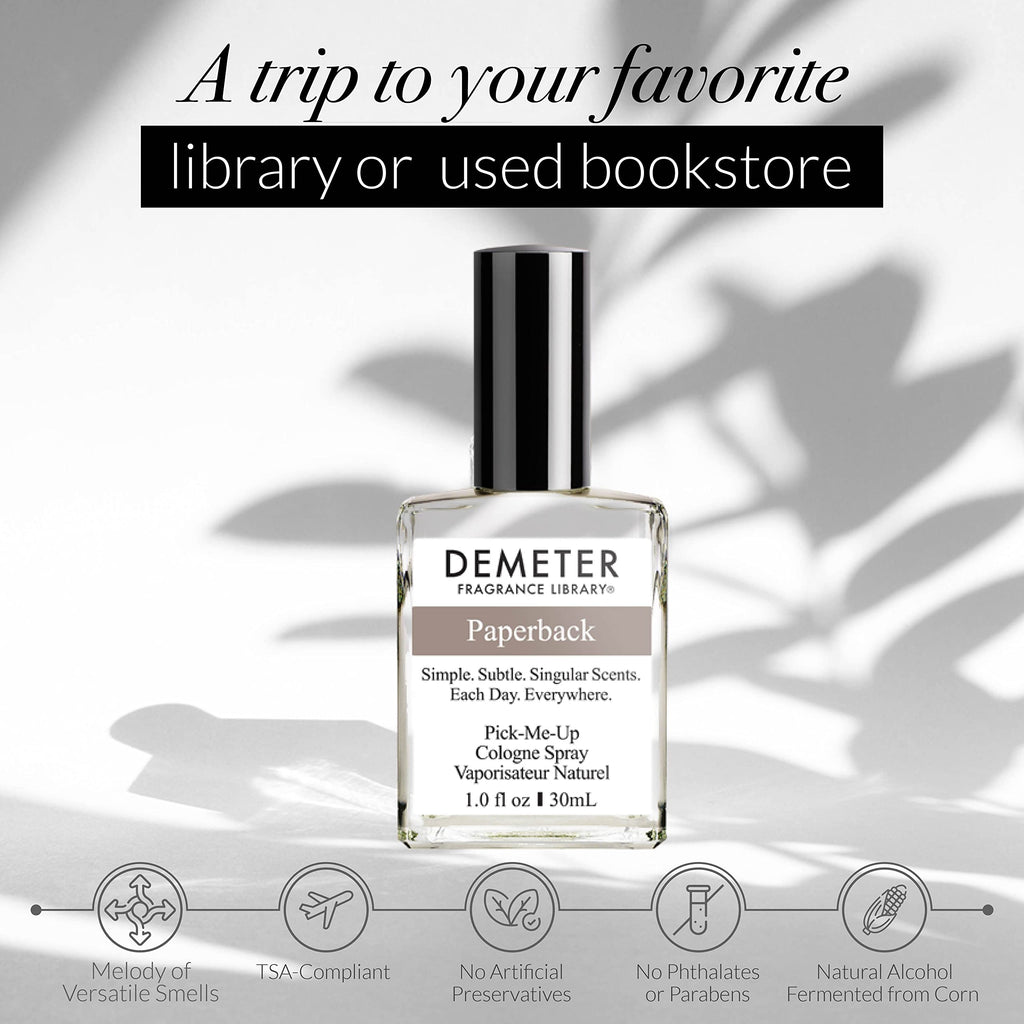 Demeter Paperback Fragrance Cologne Spray for Women and Men, 1 oz