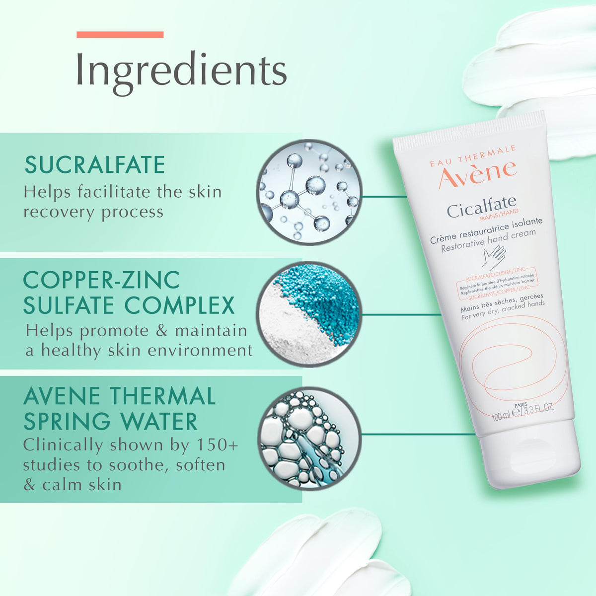 Avène Cicalfate Restorative Hand Cream for Very Dry, Cracked Hands