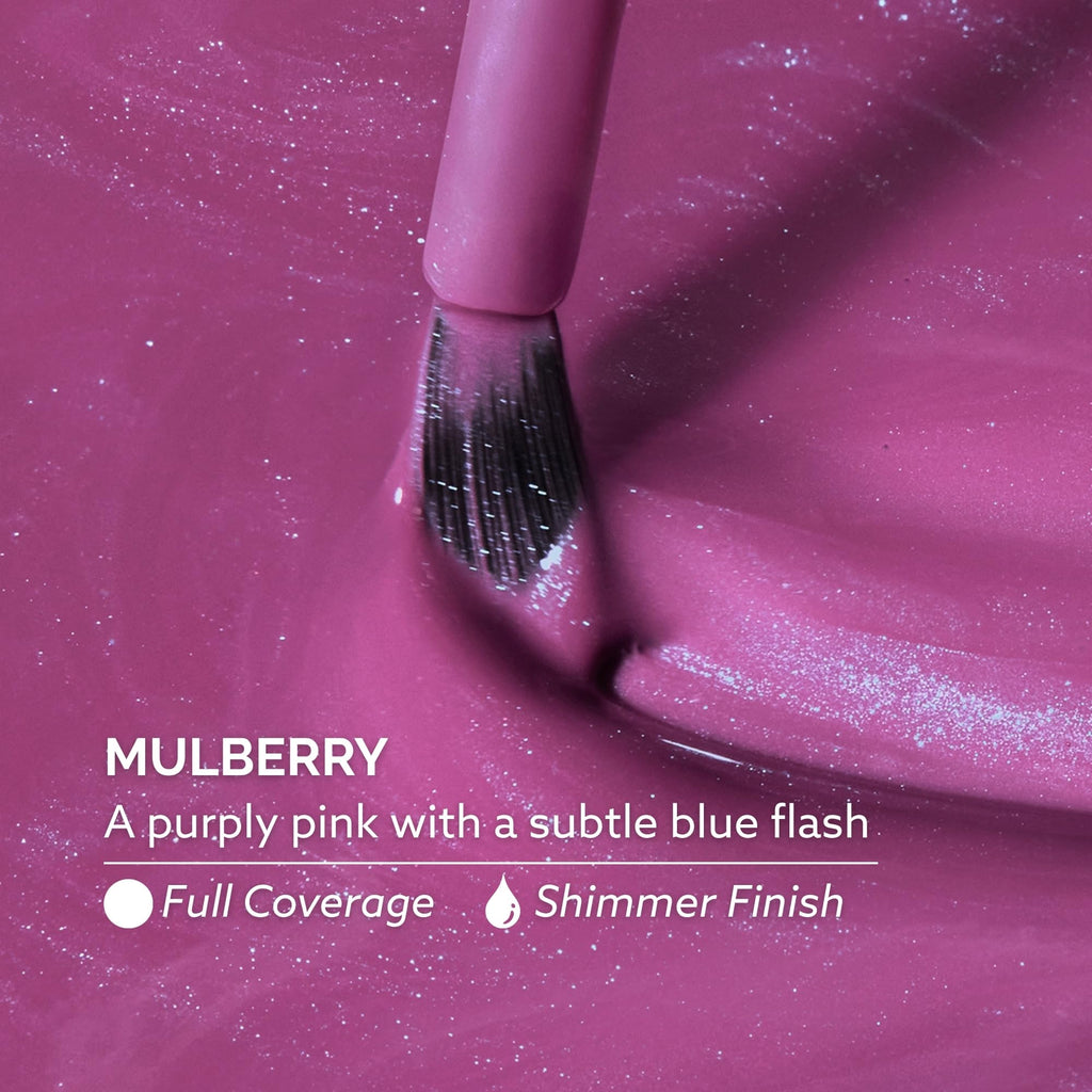Dazzle Dry Nail Lacquer Step 3 – Mulberry, Purply Pink Shimmer, 0.5 fl oz