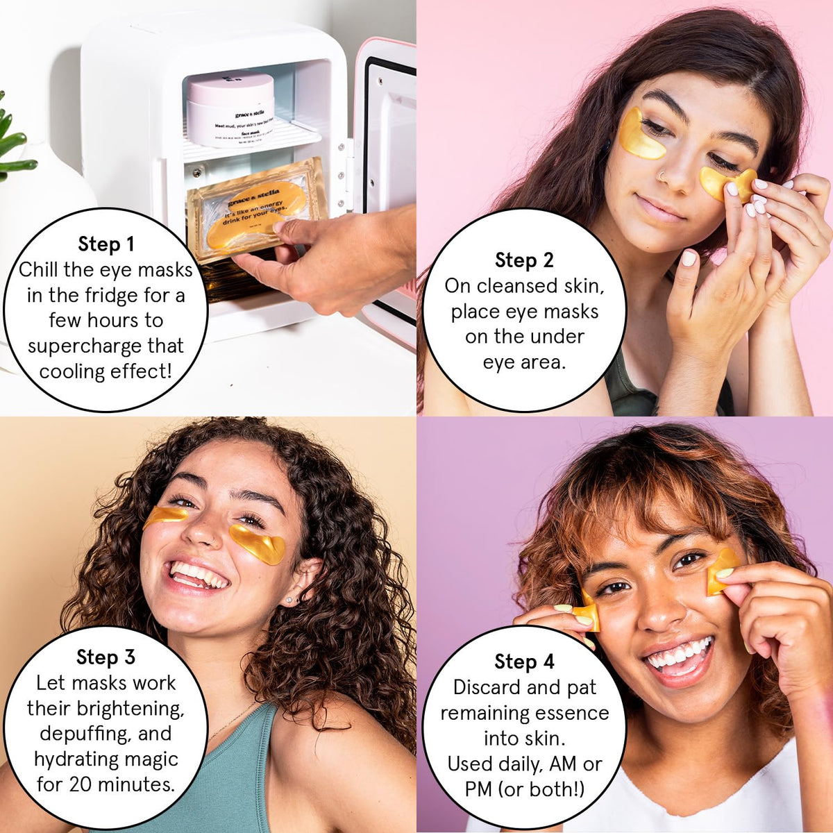grace & stella Vegan Under Eye Patches with Niacinamide