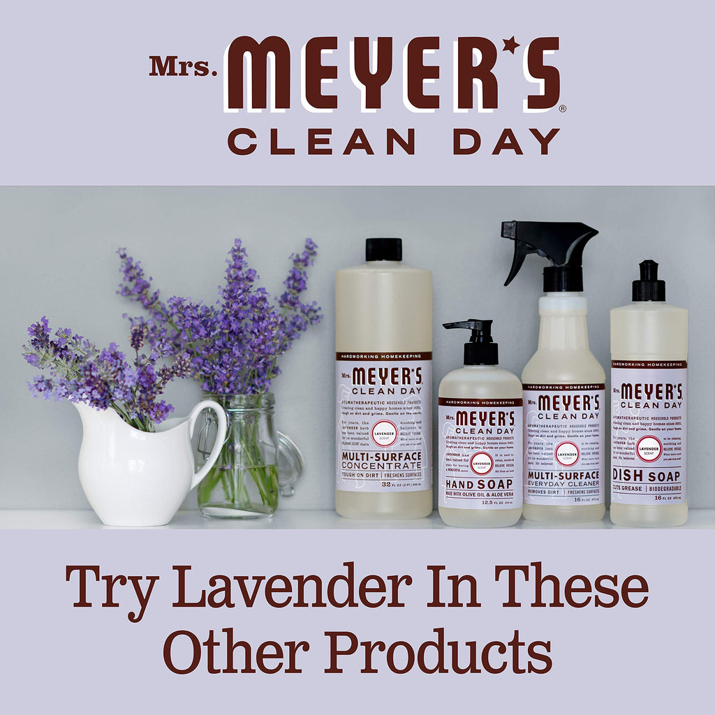 Mrs. Meyer’s Clean Day Liquid Hand Soap Refill, Lavender, 33 fl oz, Pack of 6