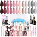 Beetles Gel Nail Polish Manicure Kit with UV/LED Lamp and Nail Tools