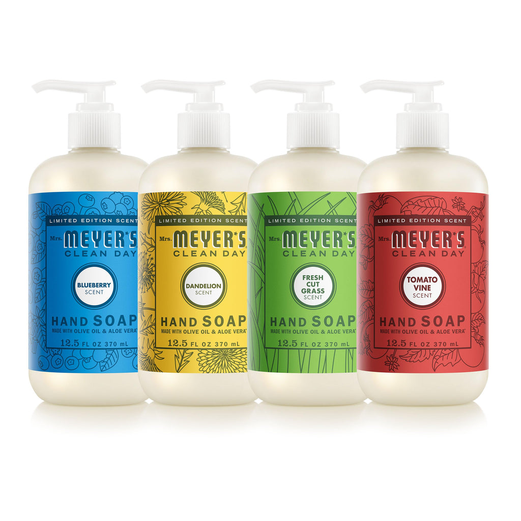 Mrs. Meyer's Clean Day Summer Hand Soap Set, 12.5 oz, 4 Pack