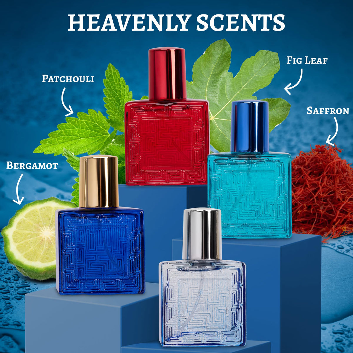 NovoGlow Verse Mini 4-Piece Men's Fragrance Gift Set, 25ml Eau de Parfum