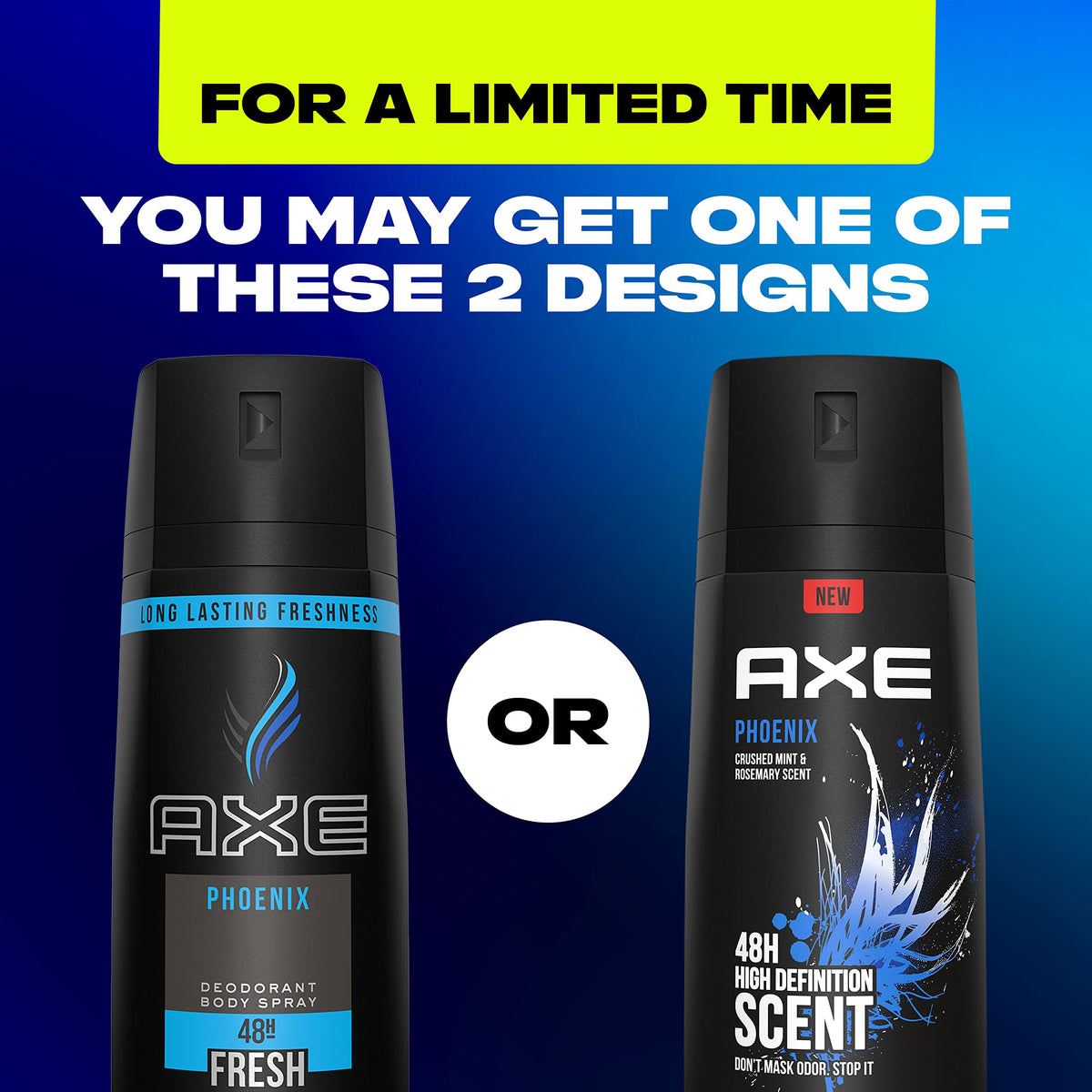 AXE Phoenix Men's Aluminum-Free Body Spray Deodorant, 4 oz