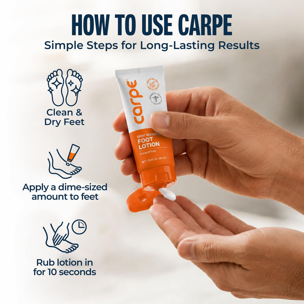 Carpe Sweat Absorbing Foot Lotion, 1.35 Fl Oz