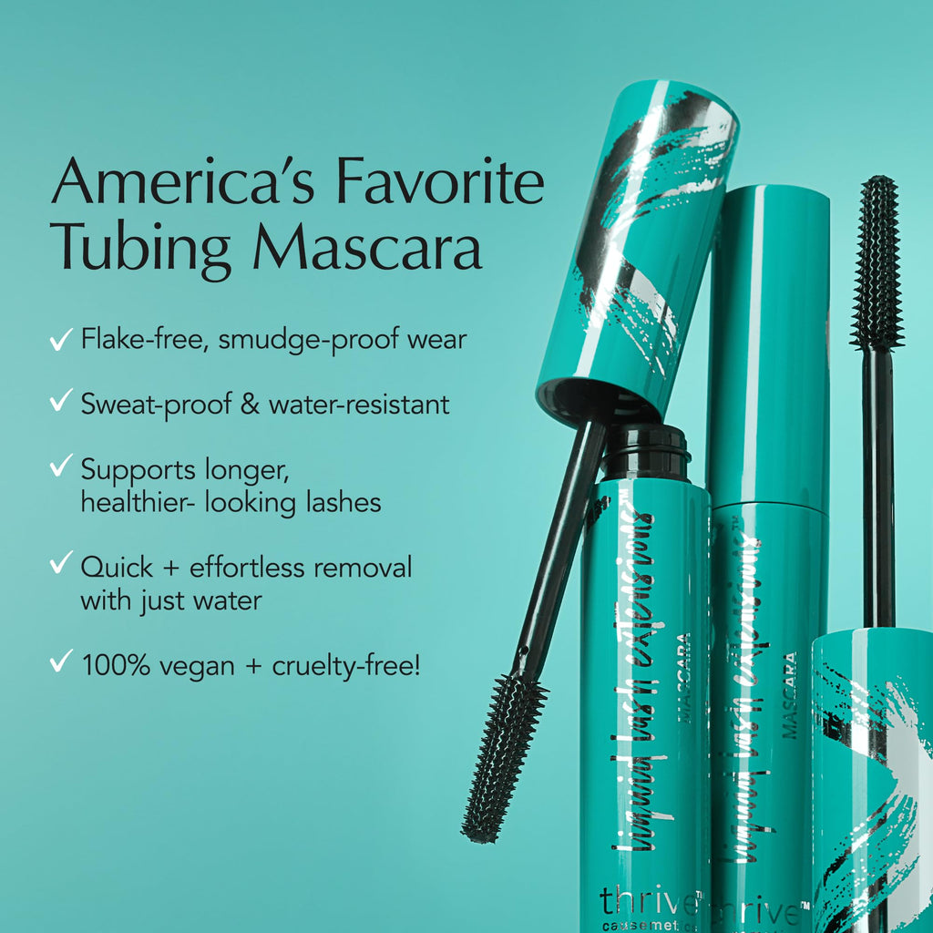 Thrive Causemetics Liquid Lash Extensions Tubing Mascara, 0.38 Ounce