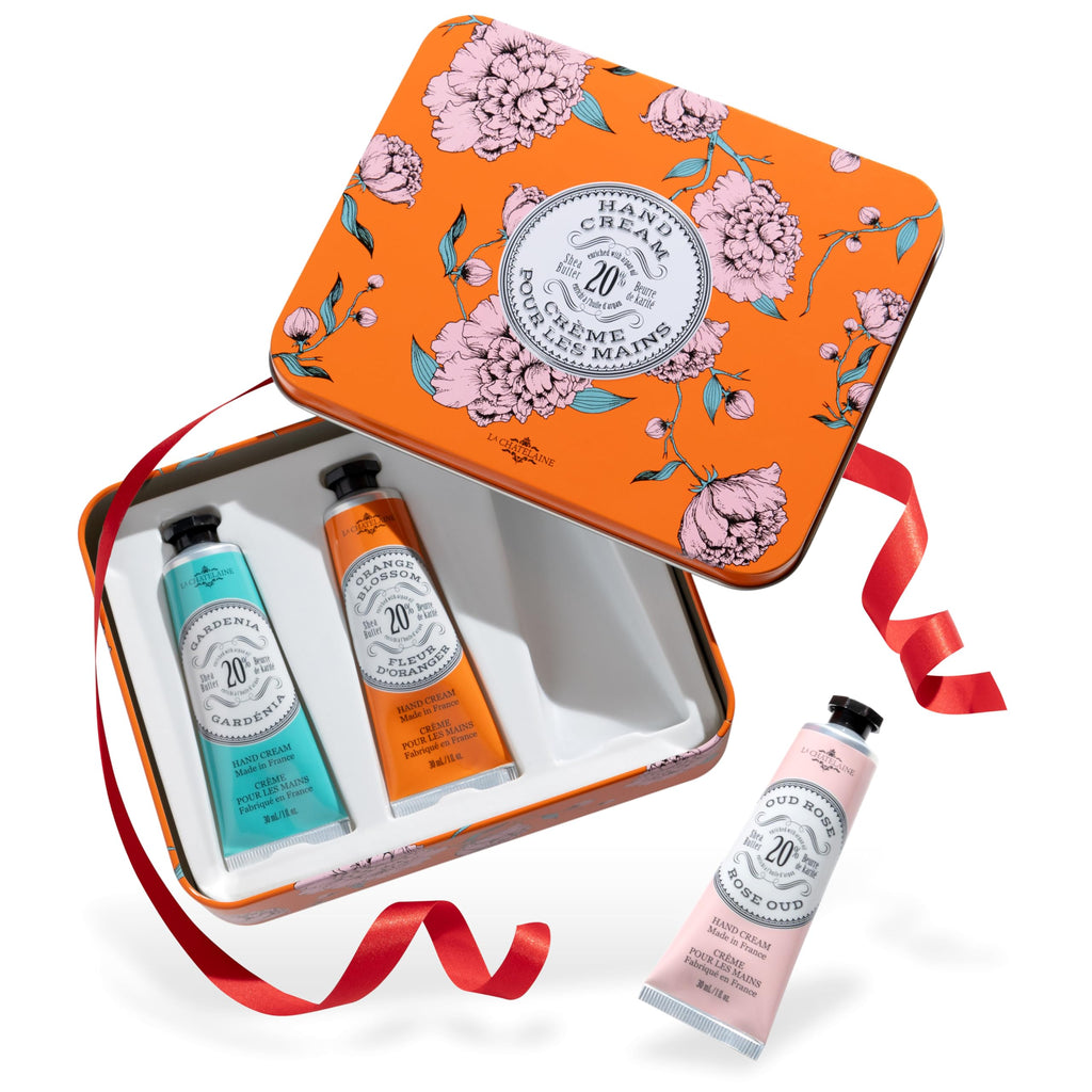 La Chatelaine Hand Cream Trio Tin with Organic Shea Butter