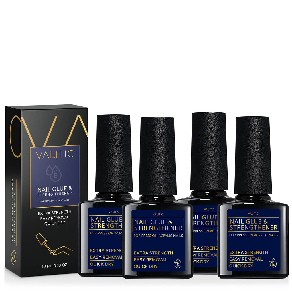 Valitic Nail Glue and Strengthener for Acrylic and Press-On Nails