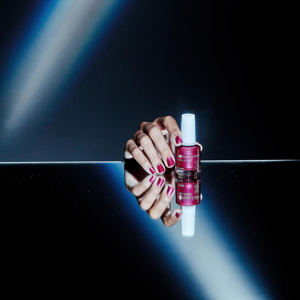 Dazzle Dry Nail Lacquer Step 3 – Kaleidoscope Metallic Fuchsia