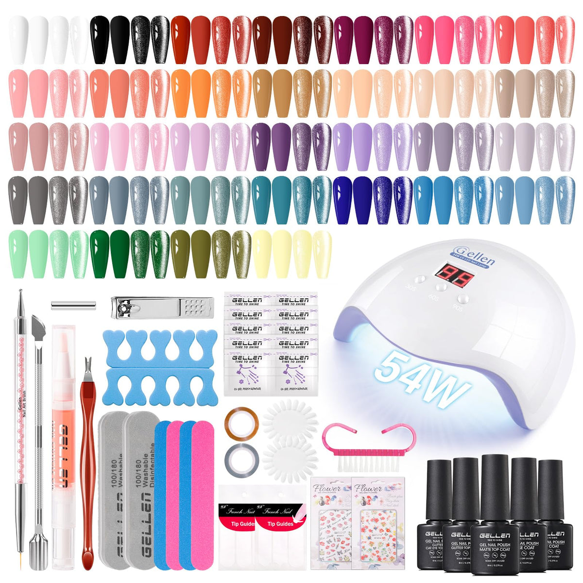GELLEN Gel Nail Polish Set for DIY Manicures