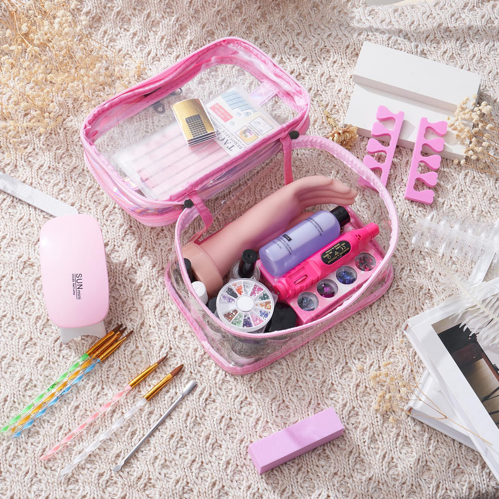 Complete Acrylic Nail Starter Kit for Beginners with Practice Hand and Drill