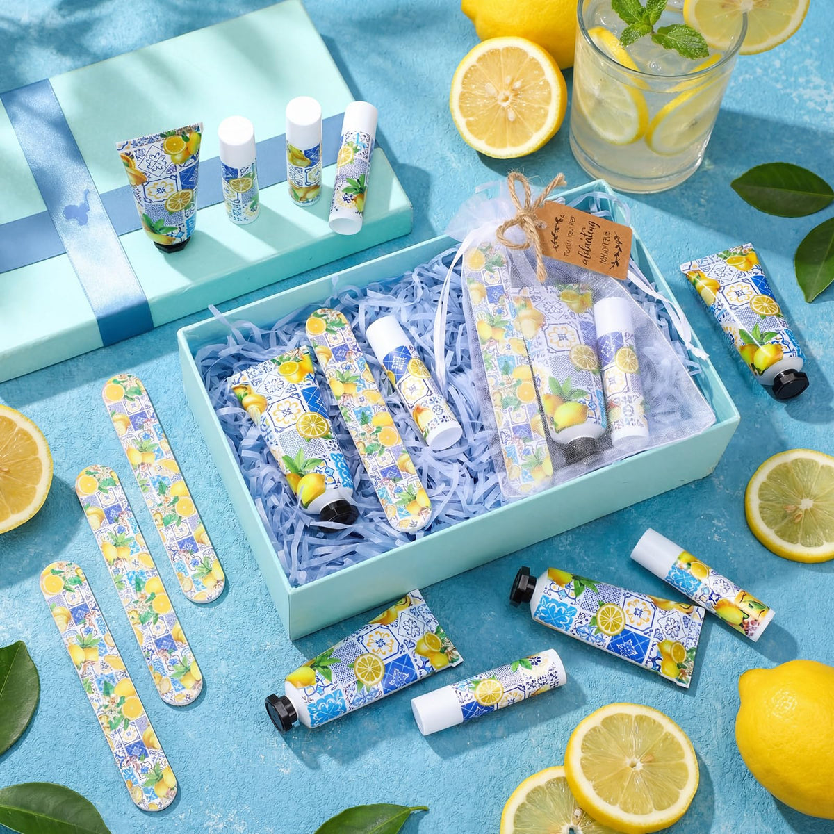 Leelosp Hand Cream, Lip Balm & Nail File Gift Set