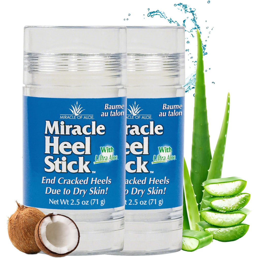 Miracle of Aloe Heel Stick for Dry, Cracked Heels