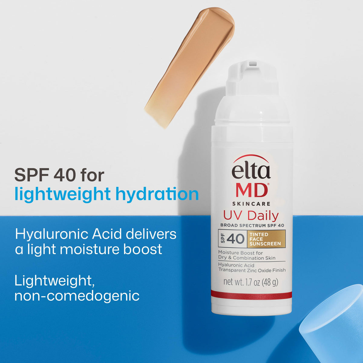EltaMD UV Daily SPF 40 Face Sunscreen Moisturizer with Hyaluronic Acid
