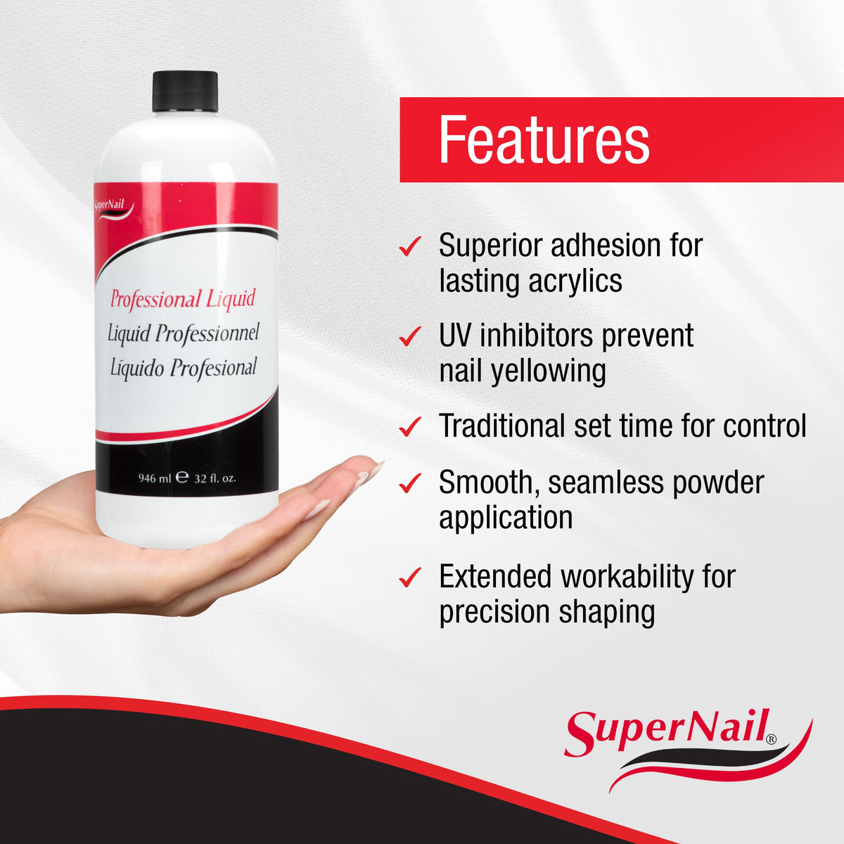 SuperNail Acrylic Nail Liquid Monomer