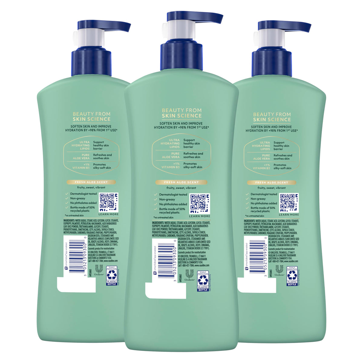 Vaseline Intensive Care Soothing Hydration Aloe Body Lotion
