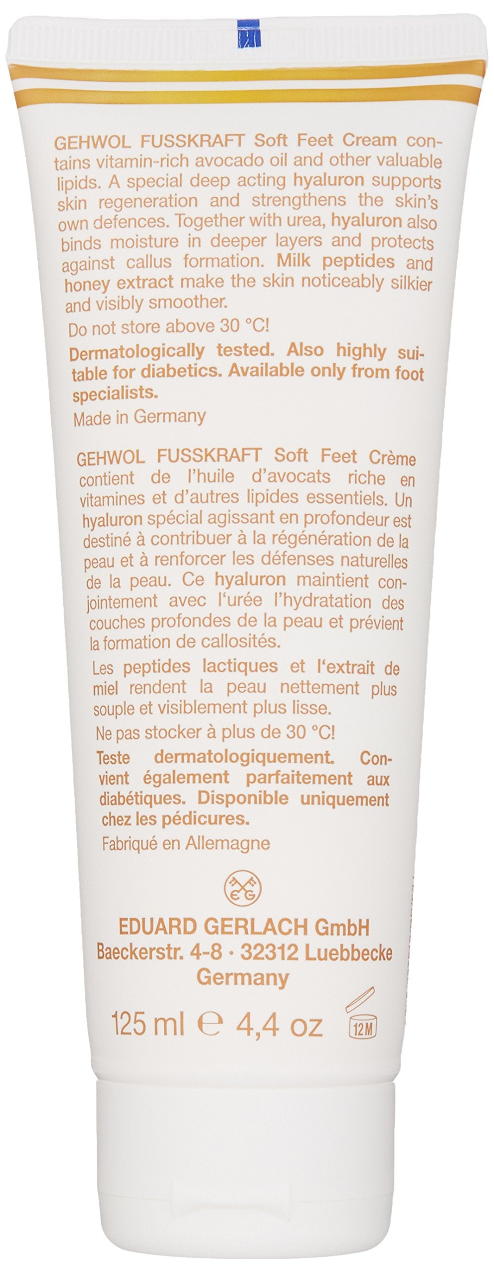 GEHWOL Soft Feet Cream, 4.4 Ounce