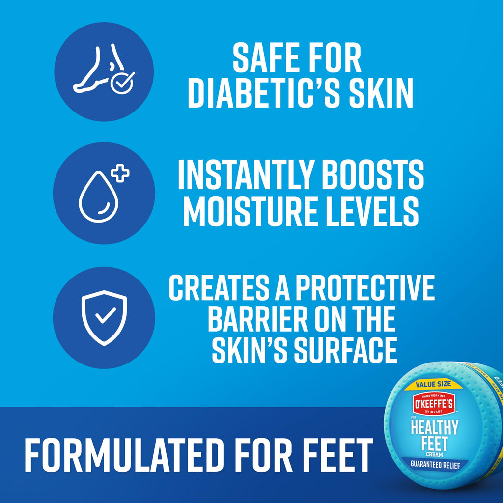 O'Keeffe's Healthy Feet Concentrated Foot Cream for Dry, Cracked Feet