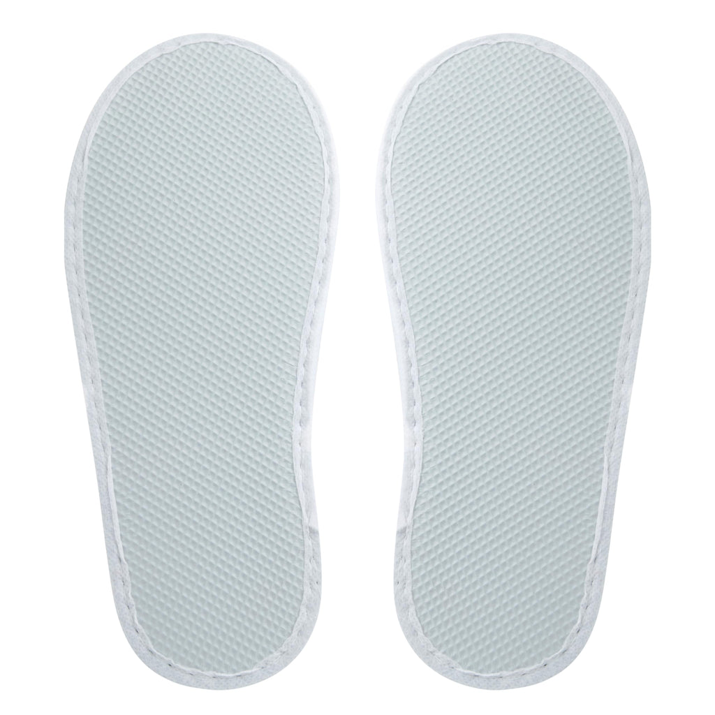 Juvale Disposable Guest Slippers, White, Medium, Pack of 24