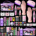 Nail Kit for Beginners with Acrylic Powder, Drill, Practice Hand and UV LED Lamp