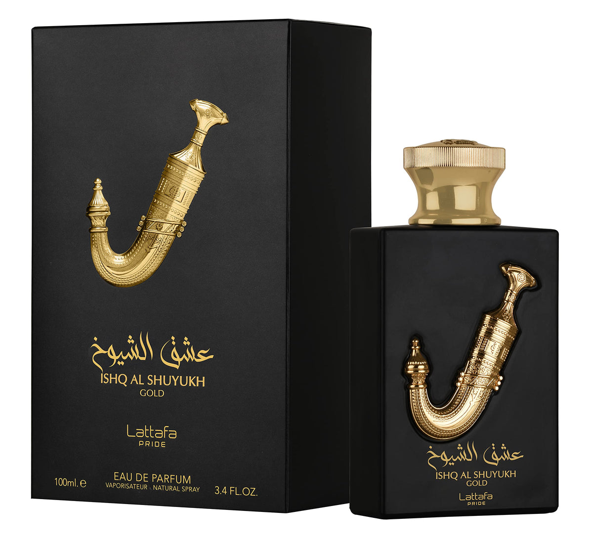 Lattafa Pride Ishq Al Shuyukh Gold Unisex Eau de Parfum Spray, 3.4 oz