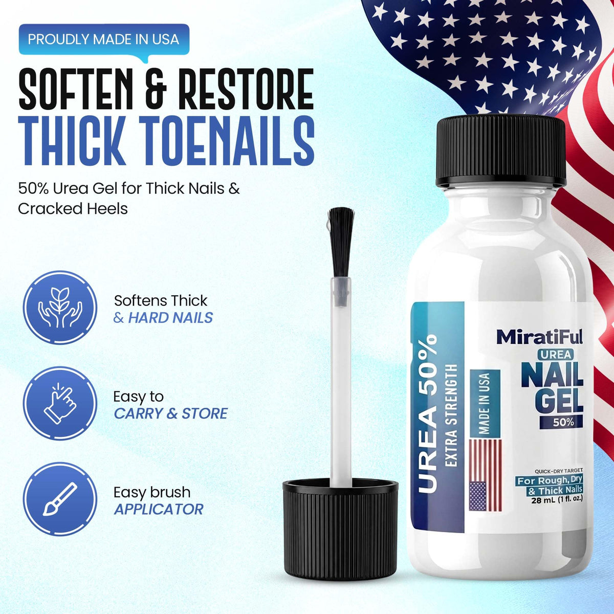 Urea Nail Care Gel for Thick Nails and Callused Skin