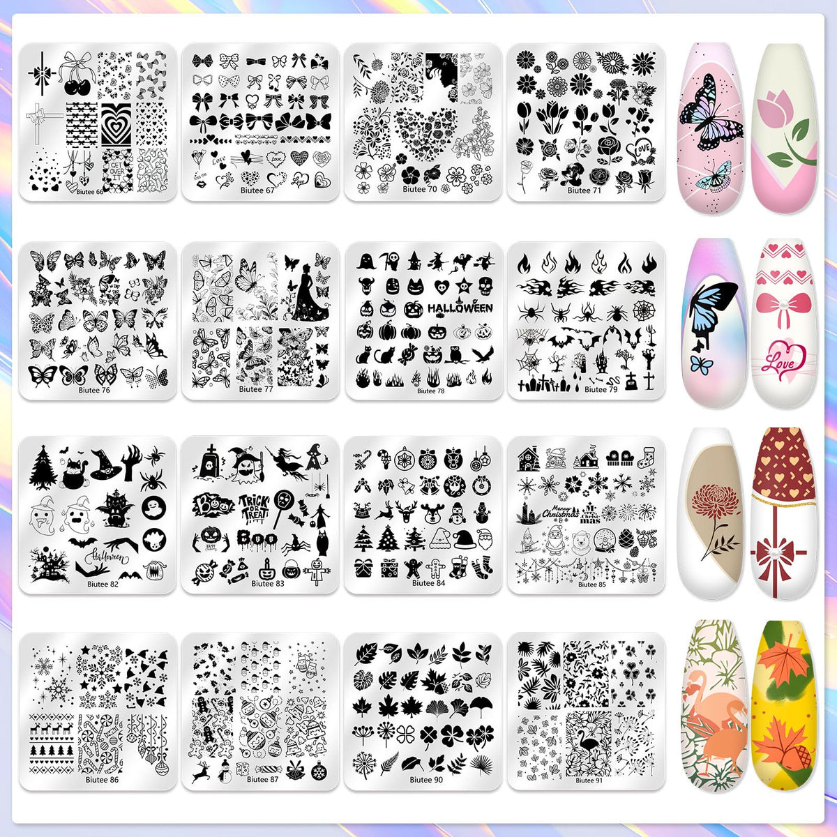 Biutee Nail Art Stamping Kit