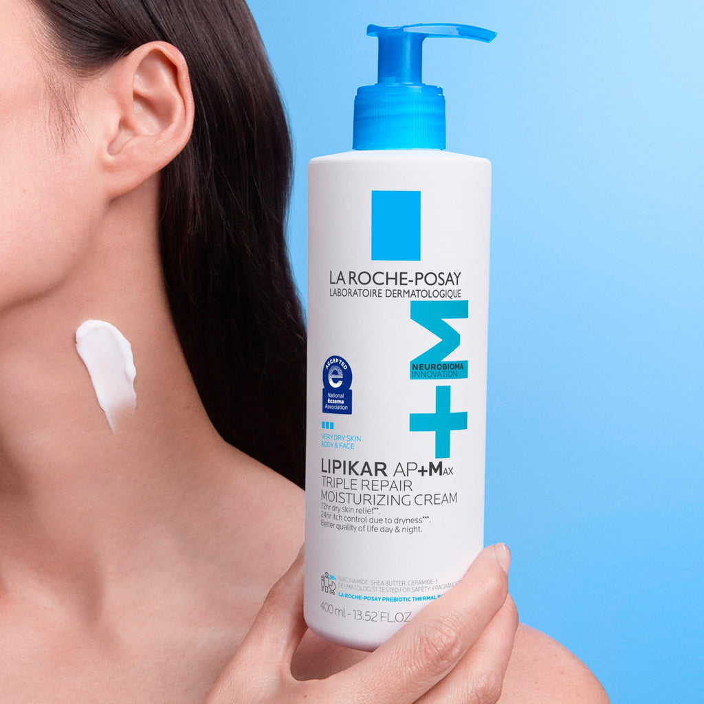 La Roche-Posay Lipikar AP+Max Triple Repair Moisturizing Body Cream, 13.52 oz