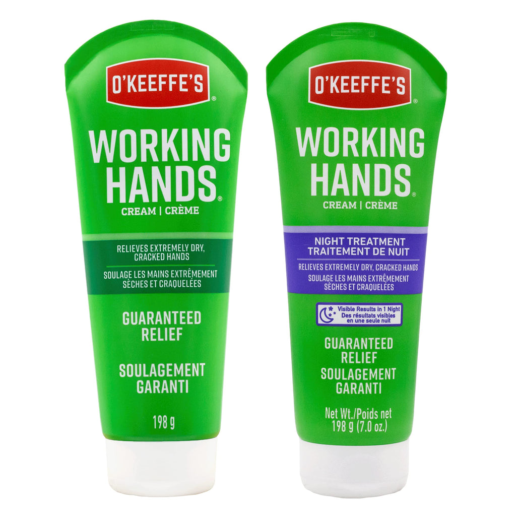O'Keeffe's Working Hands Hand Cream and Night Treatment Bundle