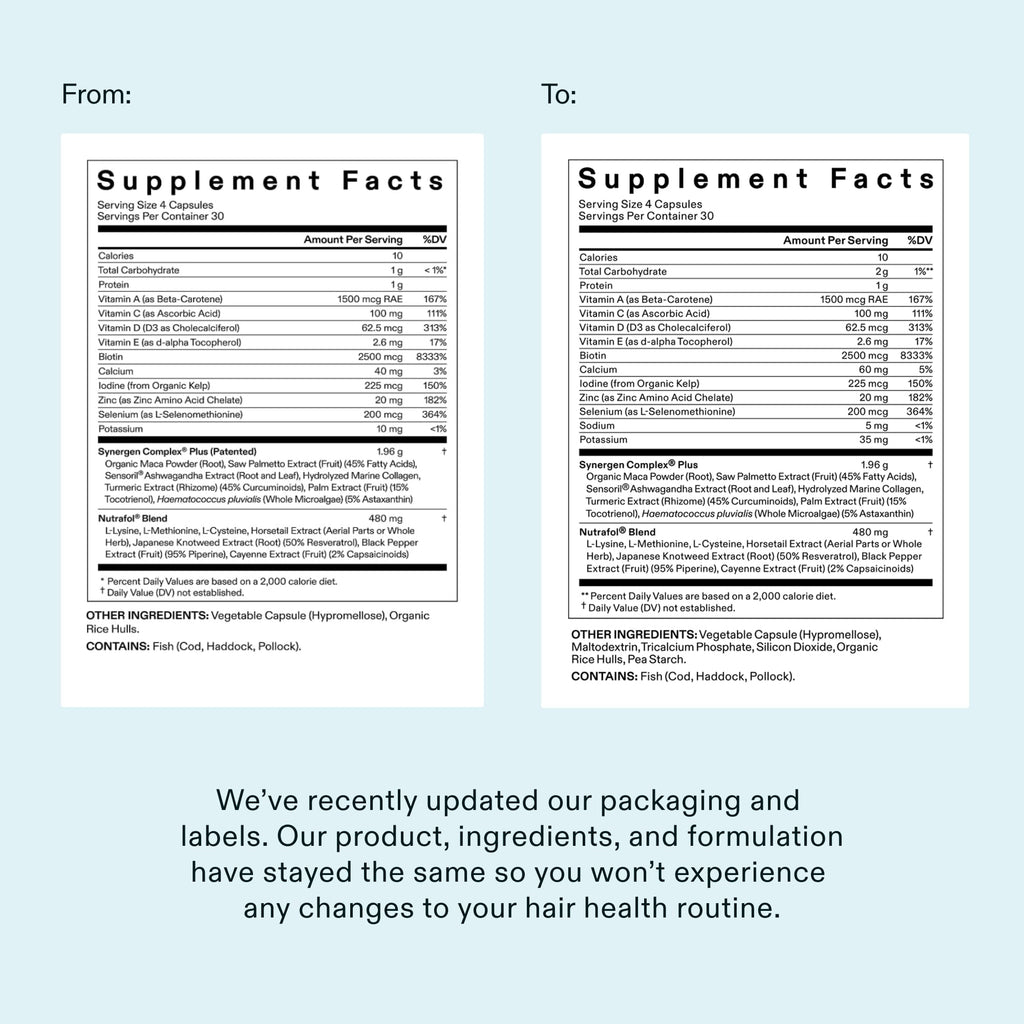 Nutrafol Women's Balance Hair Growth Supplements, 120 Count