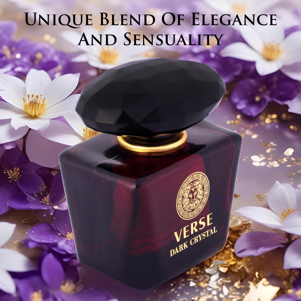 NovoGlow Verse Dark Crystal Women's Amber Floral Perfume, 3.4 fl oz