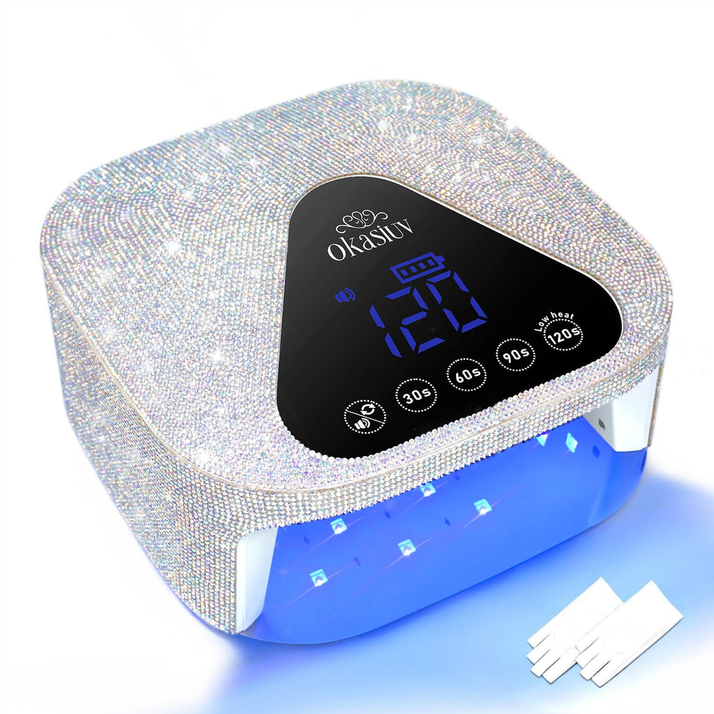 UV LED Nail Lamp with UV Gloves, Rechargeable Gel Polish Dryer